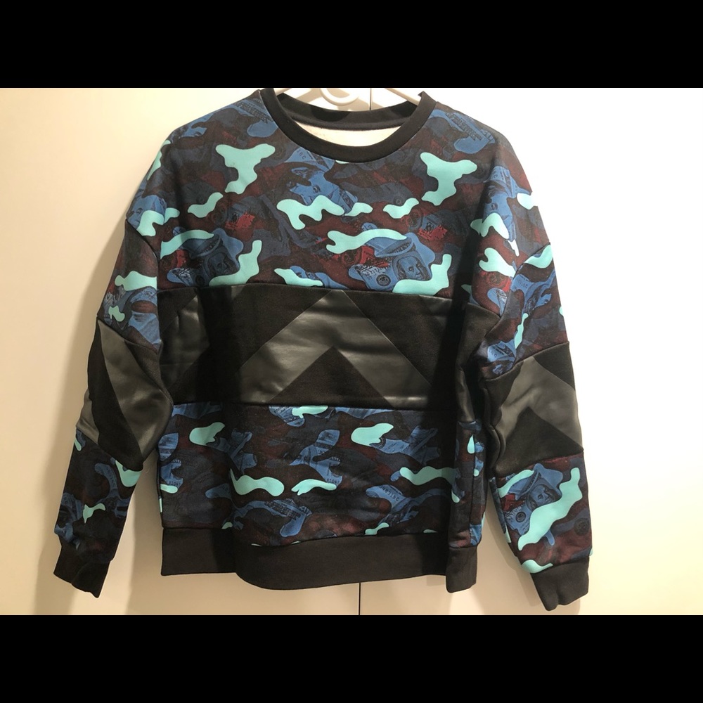 Leather Camouflage pattern Hoodie